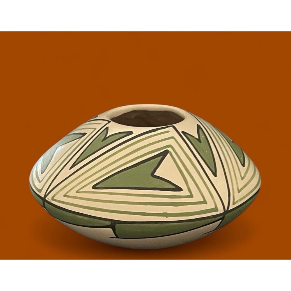 Mata Ortiz Pottery Seed Pot Abigail Marin Paquime Heart Mexican Folk Art Ceramic - Picture 3 of 8